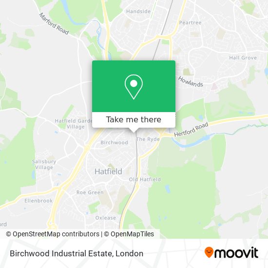 Birchwood Industrial Estate map