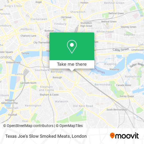 Texas Joe's Slow Smoked Meats map