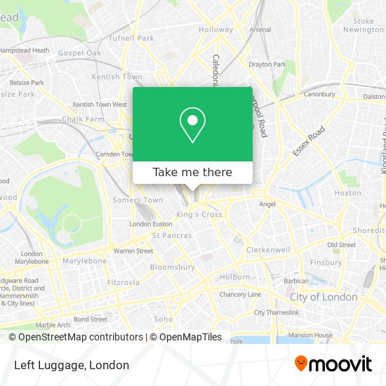 Left Luggage map