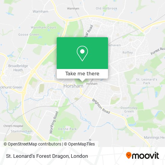 St. Leonard's Forest Dragon map