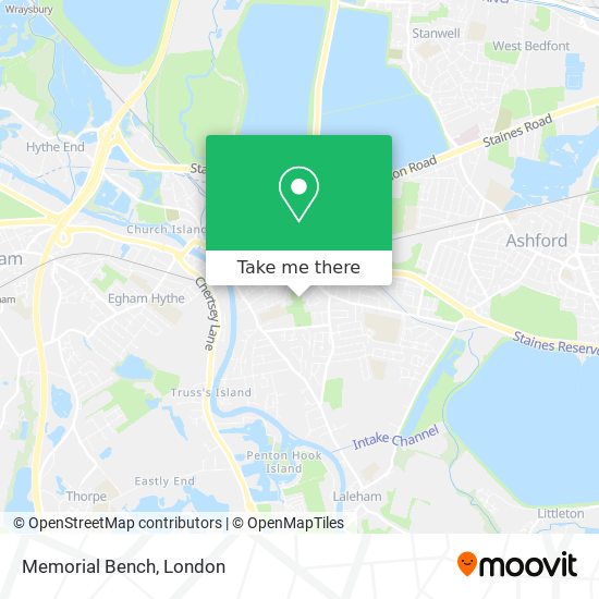 Memorial Bench map