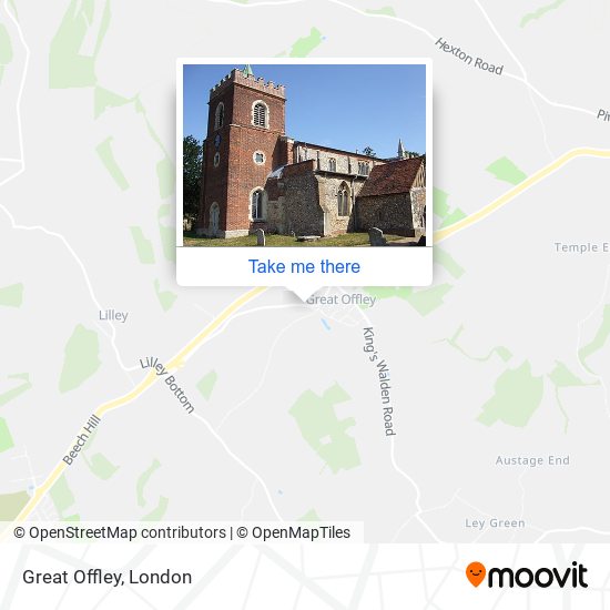 Great Offley map