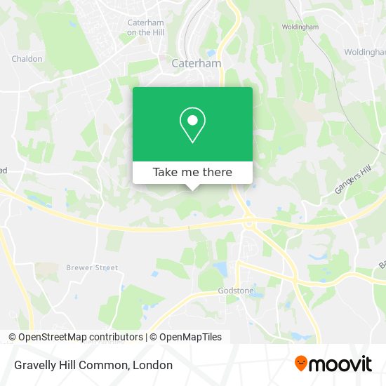 Gravelly Hill Common map