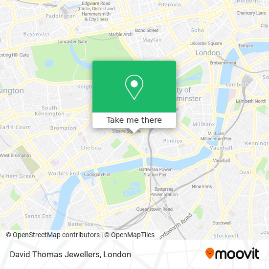 David Thomas Jewellers map