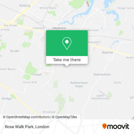 Rose Walk Park map