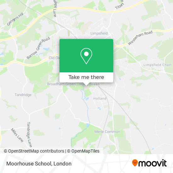 Moorhouse School map