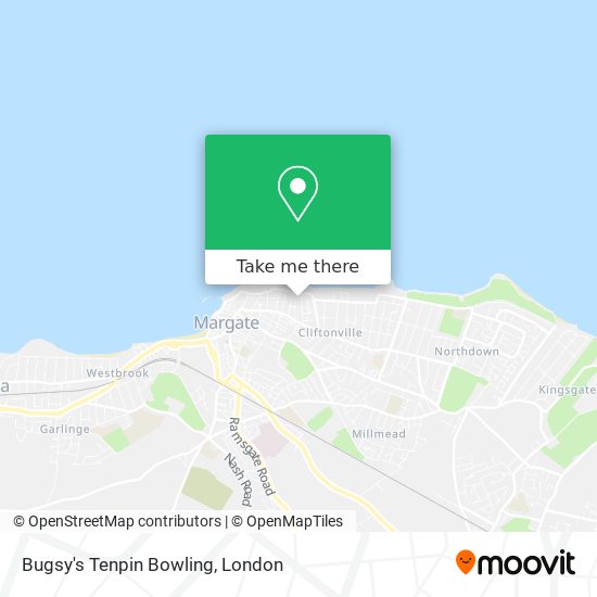 Bugsy's Tenpin Bowling map