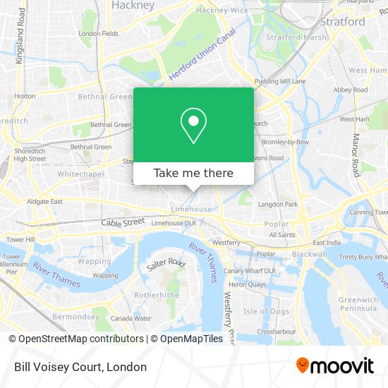 Bill Voisey Court map