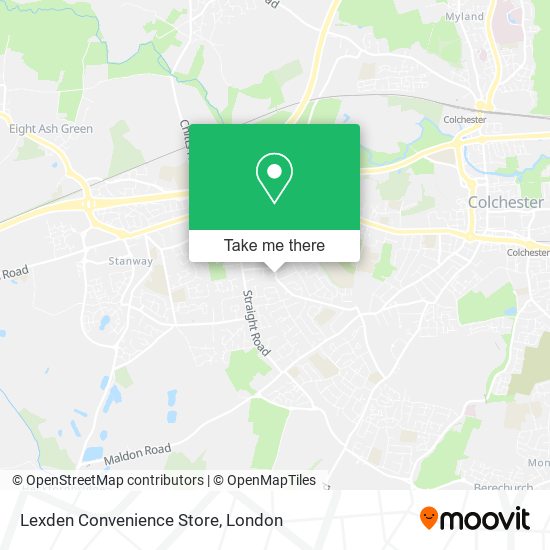 Lexden Convenience Store map