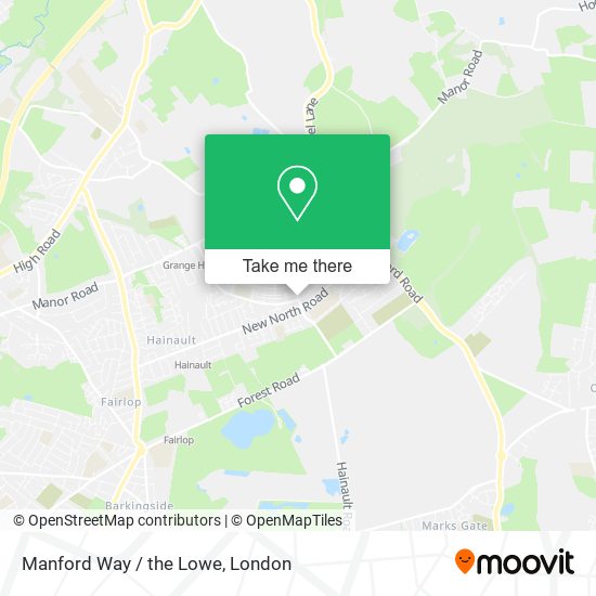 Manford Way / the Lowe map