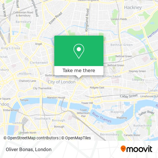 Oliver Bonas map