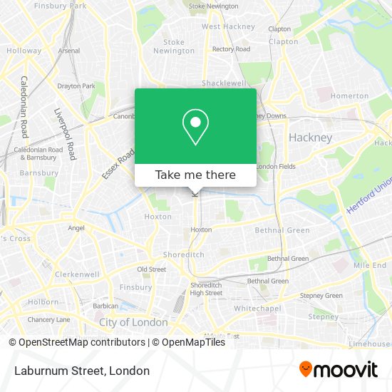 Laburnum Street map