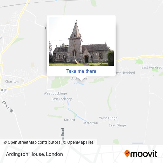 Ardington House map