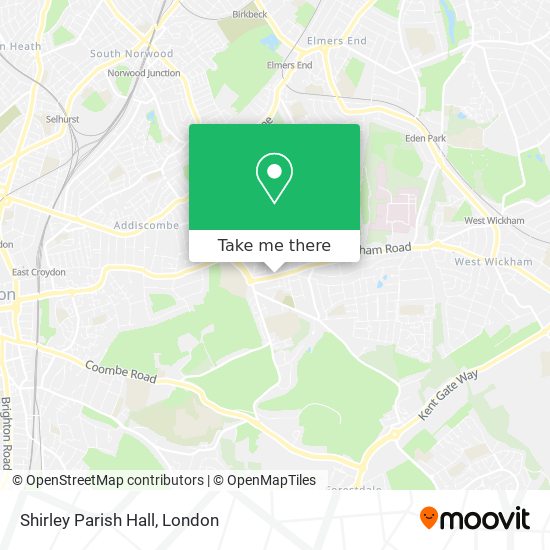 Shirley Parish Hall map