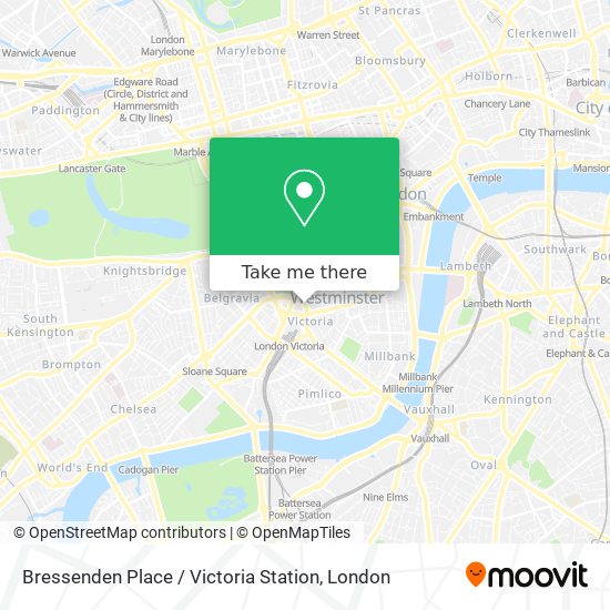 Bressenden Place / Victoria Station map