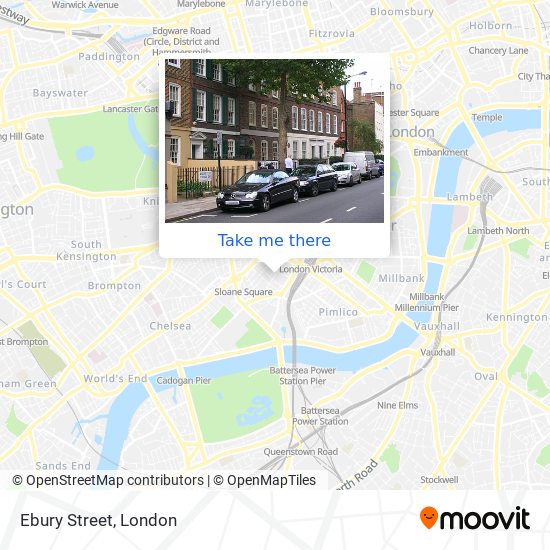 Ebury Street map
