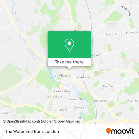The Water End Barn map