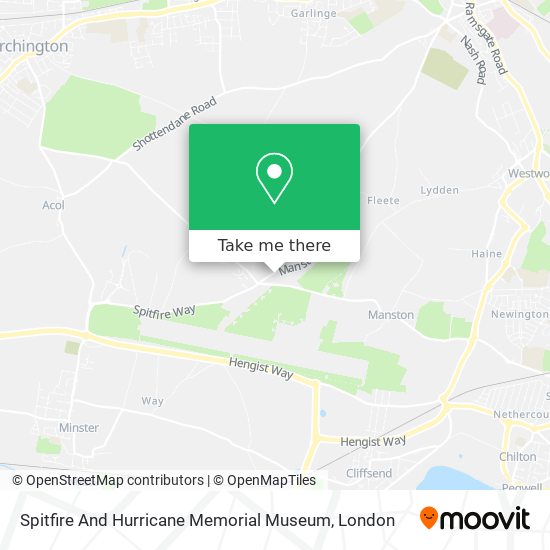 Spitfire And Hurricane Memorial Museum map