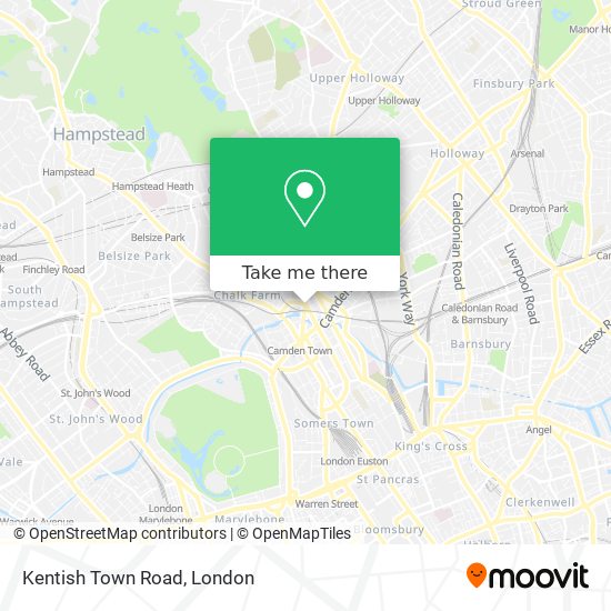 Kentish Town Road map