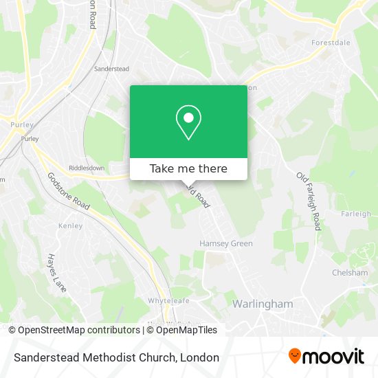 Sanderstead Methodist Church map