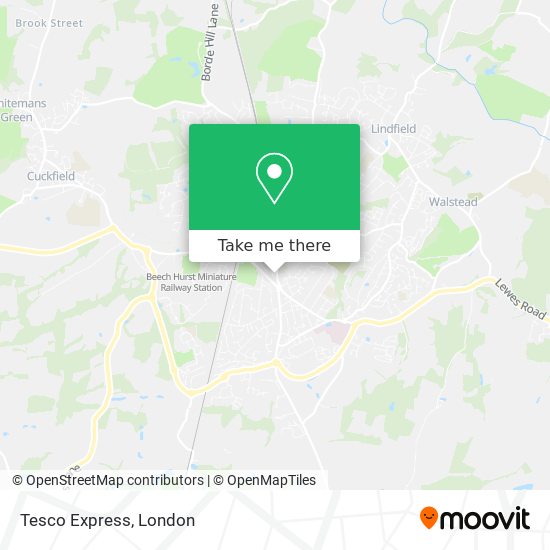 Tesco Express map