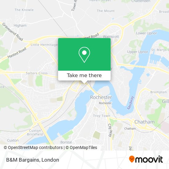 B&M Bargains map