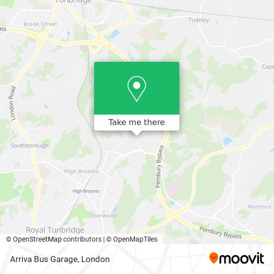 Arriva Bus Garage map