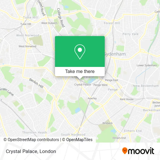 Crystal Palace map