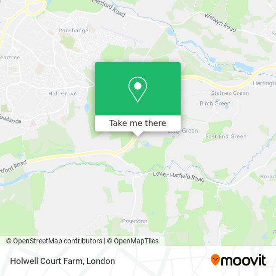 Holwell Court Farm map