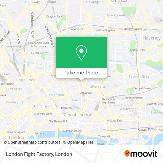 London Fight Factory map