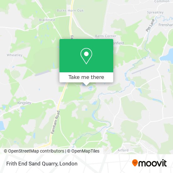Frith End Sand Quarry map