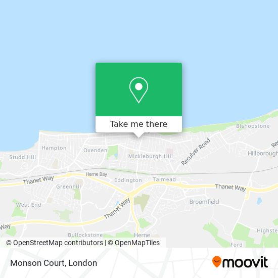 Monson Court map
