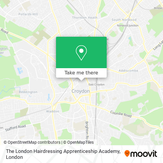 The London Hairdressing Apprenticeship Academy map