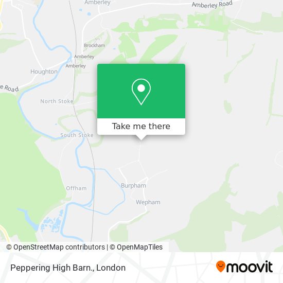 Peppering High Barn. map