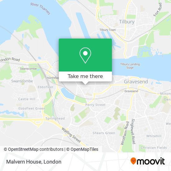 Malvern House map