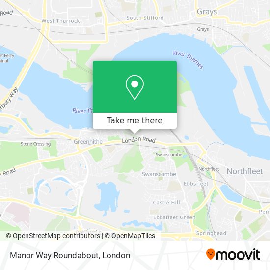 Manor Way Roundabout map