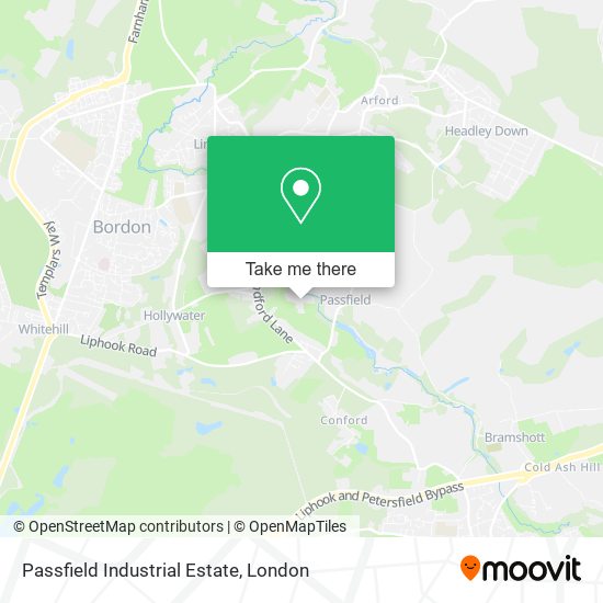 Passfield Industrial Estate map