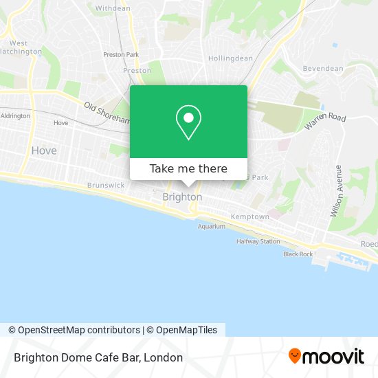 Brighton Dome Cafe Bar map