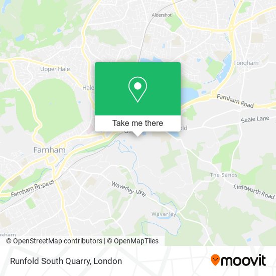 Runfold South Quarry map