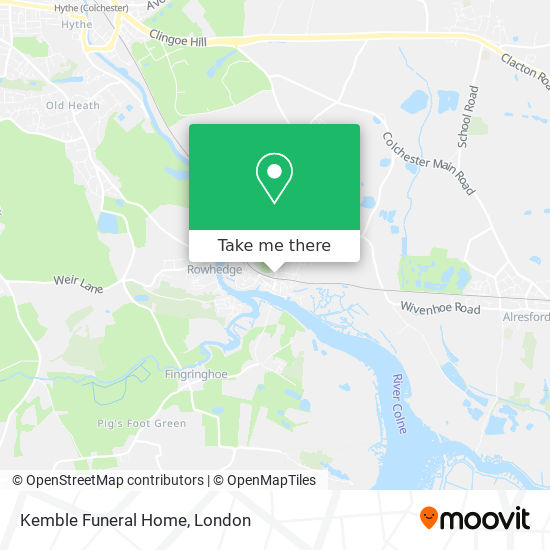 Kemble Funeral Home map