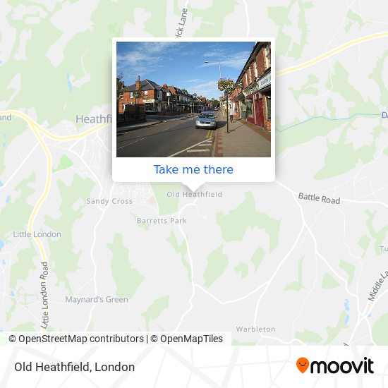 Old Heathfield map