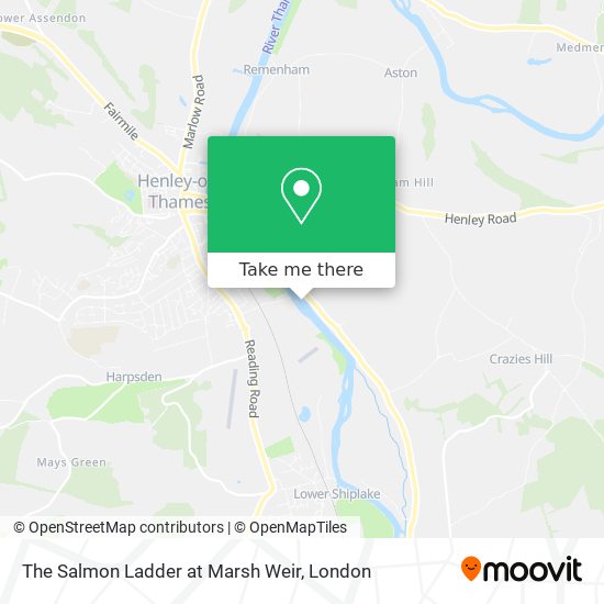 The Salmon Ladder at Marsh Weir map