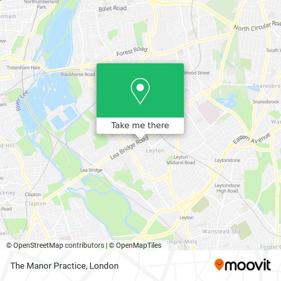 The Manor Practice map