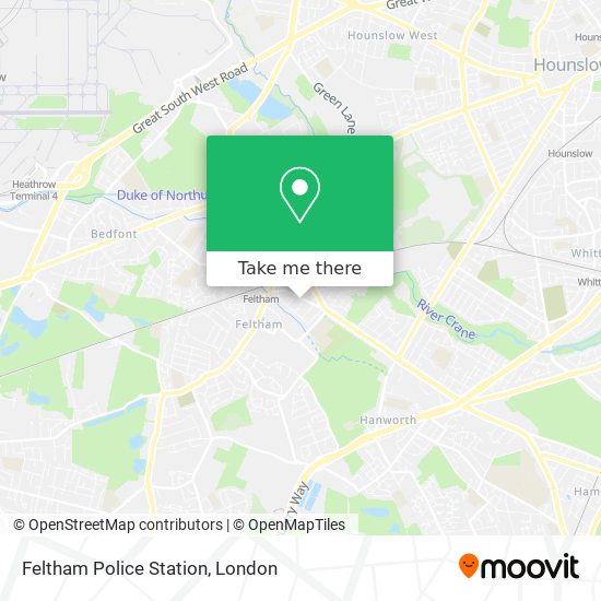 Feltham Police Station map