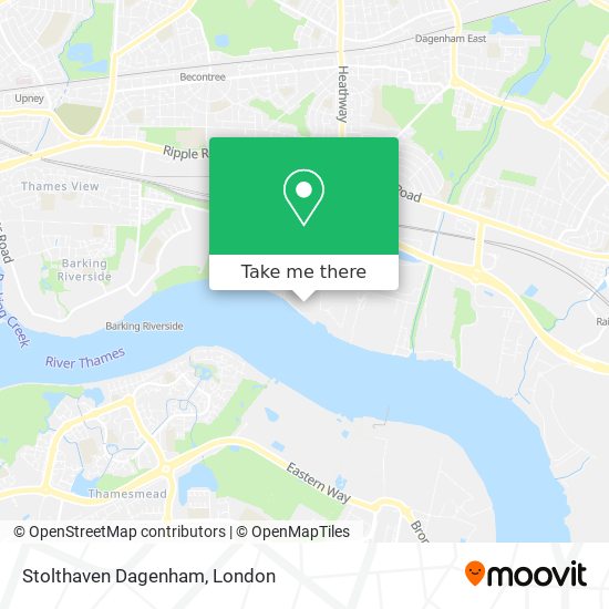 Stolthaven Dagenham map