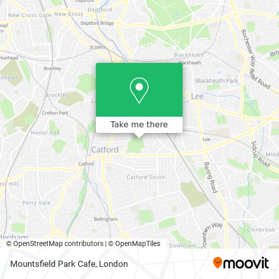 Mountsfield Park Cafe map