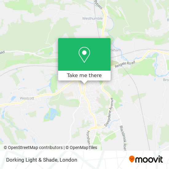 Dorking Light & Shade map