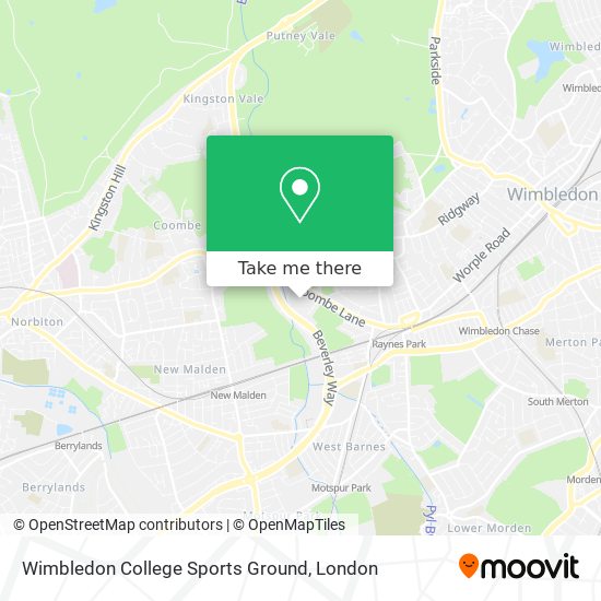 Wimbledon College Sports Ground map