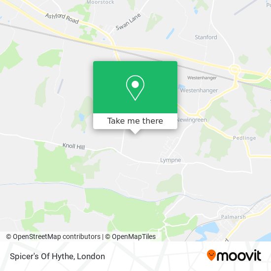 Spicer's Of Hythe map