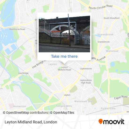 Leyton Midland Road map